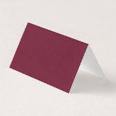 Elegant Floral Burgundy Wedding Folded Thank You (裏面)