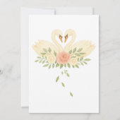 Elegant Floral Burgundy Wedding Invitation  招待状 (裏面)