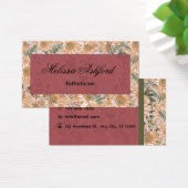 Elegant Floral Business Card  (デスク)