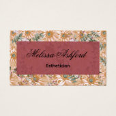 Elegant Floral Business Card  (正面)