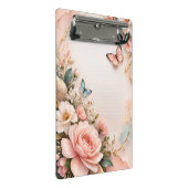 Elegant Floral Butterfly Clipboard ミニクリップボード (アングル)