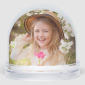 Elegant Floral Calligraphy Snow Globe (裏面)