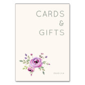 Elegant Floral Cards & Gifts テーブルナンバー (裏面)