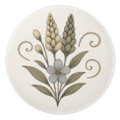 Elegant Floral Ceramic Door Handles セラミックノブ (正面)