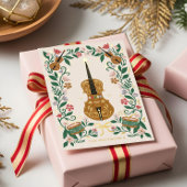 Elegant Floral Christmas Nutcracker Ballet Musical 箔シーズンカード