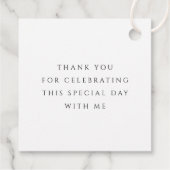 Elegant Floral Cross Girl First Holy Communion フェイバータグ (裏面)