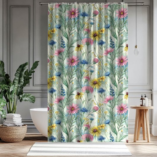 Elegant Floral Curtain Gift for Mom and Dad シャワーカーテン