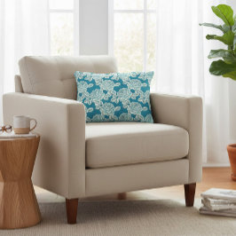 Elegant Floral Cushion with Vintage Charm アクセントクッション