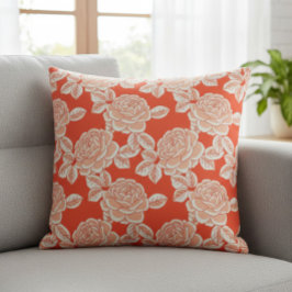 Elegant Floral Cushion with Vintage Charm クッション