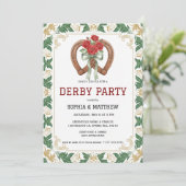 Elegant Floral Derby Party Invitation 招待状 (スタンド正面)