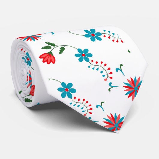 Elegant Floral Design ネクタイ (ロール)