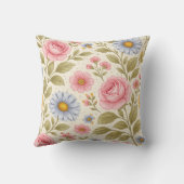 Elegant Floral Design | Botanical Flower Pattern  クッション (裏面)