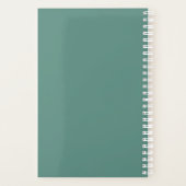 Elegant Floral Design – Navy Blue, Pink & Beige Ha プランナー手帳 (裏面)