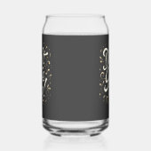 Elegant Floral "Don't Give Up!" Motivational ガラス缶 (右)