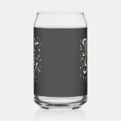 Elegant Floral "Don't Give Up!" Motivational ガラス缶 (左)