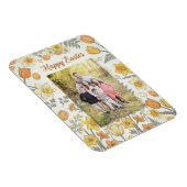 Elegant Floral Easter Blessings Brunch Invitation  マグネット (右側)