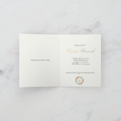 Elegant Floral Easter Blessings Brunch Invitation  招待状 (内部)