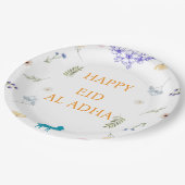 Elegant Floral Eid al-Adha  ペーパープレート (アングル)