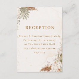 Elegant Floral Enclosure Card  エンクロージャーカード