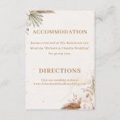 Elegant Floral Enclosure Card  エンクロージャーカード (裏面)