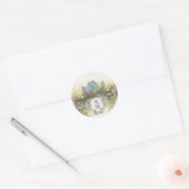 Elegant Floral Envelope Seal Sticker 1.5 Inch  ラウンドシール (封筒)