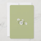 Elegant Floral First Holy Communion Photo Keepsake 招待状 (裏面)