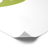 Elegant Floral Flourish Colorful Botanical Scroll ポスター (角)