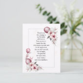 Elegant Floral Frame サンキューカード (スタンド正面)