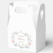 Elegant Floral Frame Baptism Gable フェイバーボックス (見開き)