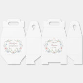 Elegant Floral Frame Baptism Gable フェイバーボックス (見開き)