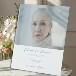 Elegant Floral Funeral Pedestal Sign 台座サイン