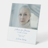 Elegant Floral Funeral Pedestal Sign 台座サイン (正面)