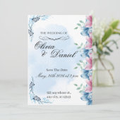 Elegant Floral Garden Frame 招待状 (スタンド正面)