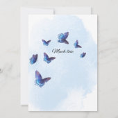 Elegant Floral Garden Frame 招待状 (裏面)