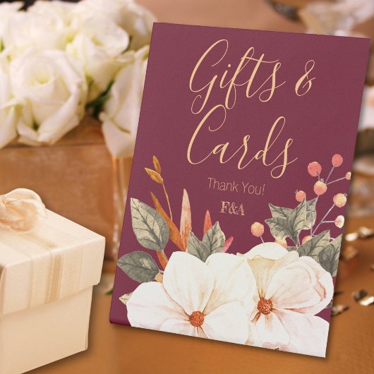 Elegant Floral Gifts & Cards 台座サイン