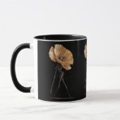 Elegant Floral Goddess Fashion Illustration Mug マグカップ (左)