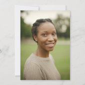 Elegant Floral Gold 45 Birthday Photo 招待状 (裏面)