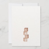 Elegant Floral Gold Gender Reveal Poll 招待状 (裏面)