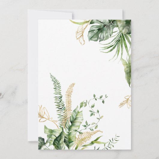 Elegant Floral Graduation Celebration Invitation 招待状 (裏面)