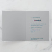 Elegant Floral Graduation Folded Invitation   カード (内部)