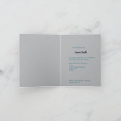 Elegant Floral Graduation Folded Invitation カード (内部)