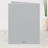 Elegant Floral Graduation Folded Invitation   カード (裏面)