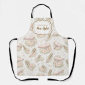 Elegant Floral Hair Stylist エプロン (正面)