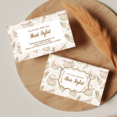 Elegant Floral Hair Stylist 名刺