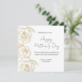 Elegant Floral Happy Mother’s Day Card  (スタンド正面)