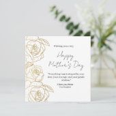Elegant Floral Happy Mother’s Day Card  (スタンド正面)