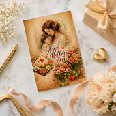 Elegant Floral Happy Mother’s Day Card  カード