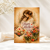 Elegant Floral Happy Mother’s Day Card  カード