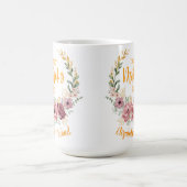 Elegant Floral Happy Mother’s Day Personalized Mug コーヒーマグカップ (中央)