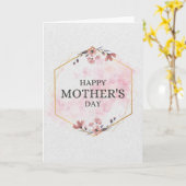 Elegant Floral Happy Mother’s Day Watercolor カード (黄色い花)